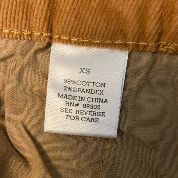 Altar'd State Corduroy Snap Front Mini Skirt Womens XS Camel Pockets Stretch - Picture 6 of 9